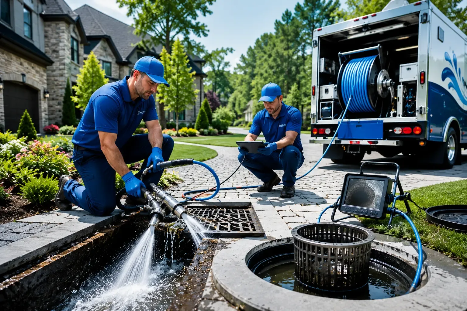 Local outdoor drain cleaning professionals in New London, NH